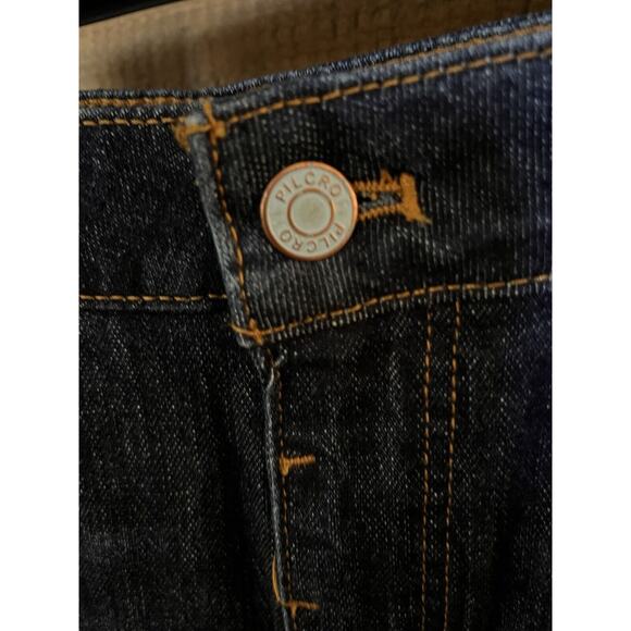 ANTHROPOLOGIE PILCRO The Bow Boyfriend Jeans Dark Distressed Denim SZ 26 NWT - Picture 9 of 16